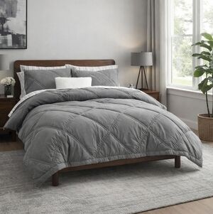 Pottery Barn Teen Washed Rapids Quilt Comforter F/Q Gray NWT